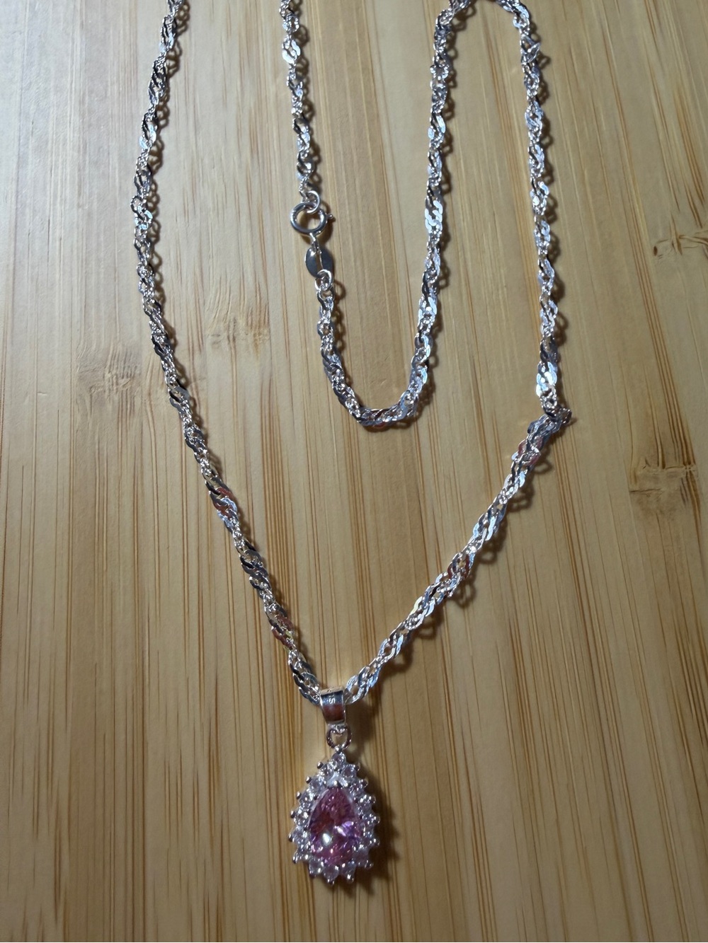 Pink necklace 18”